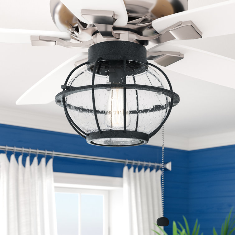 Breakwater Bay Traditional 1Light Fitter Ceiling Fan Globe Light Kit